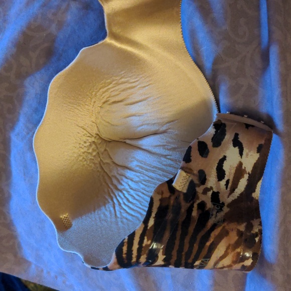 La Senza Strapless Bra C36 Bra Animal Print Cheetah Print Bra 36C - Picture 10 of 16
